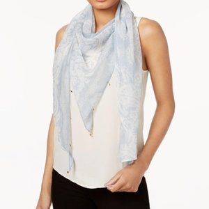 BOGO! NWT. INC Triangle scarf. Chambray. OS